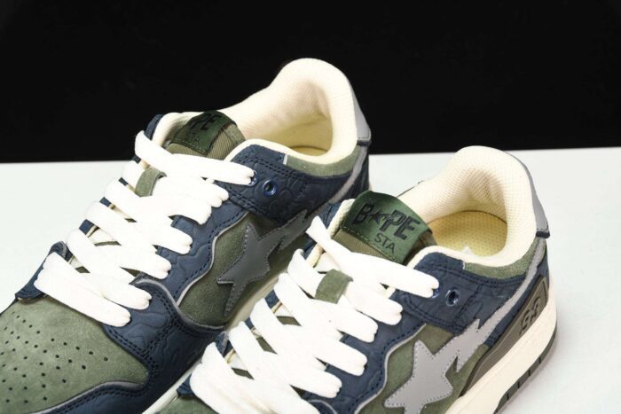 A Bathing Ape Bape SK8 Sta ‘Navy Khaki’