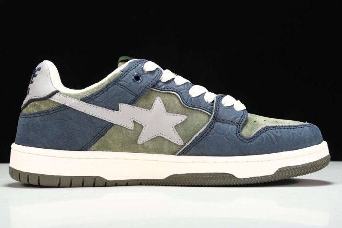 A Bathing Ape Bape SK8 Sta ‘Navy Khaki’