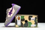 A Bathing Ape Bape Court Sta ‘Mist Grey Royal Purple’