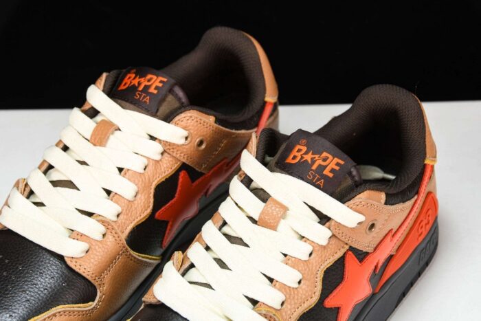 A Bathing Ape Bape SK8 Sta ‘Orange Black’