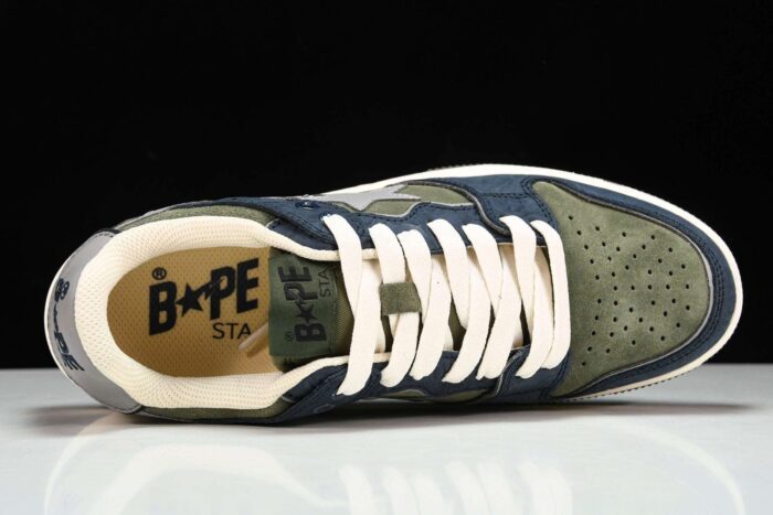 A Bathing Ape Bape SK8 Sta ‘Navy Khaki’