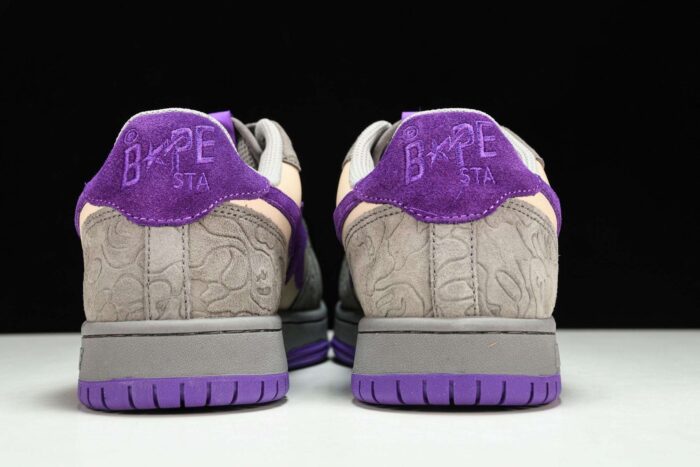A Bathing Ape Bape Court Sta ‘Mist Grey Royal Purple’
