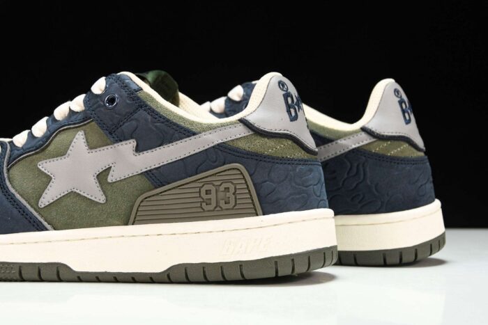 A Bathing Ape Bape SK8 Sta ‘Navy Khaki’