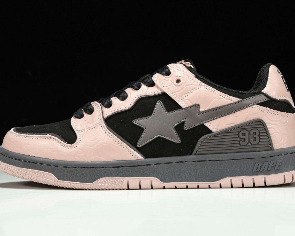 A Bathing Ape Bape SK8 Sta ‘Dirty Pink Black’