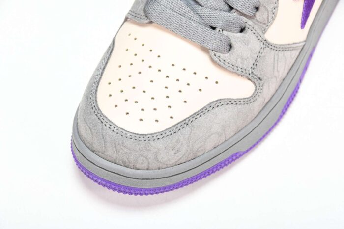 A Bathing Ape Bape Court Sta ‘Mist Grey Royal Purple’