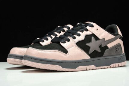 A Bathing Ape Bape SK8 Sta ‘Dirty Pink Black’