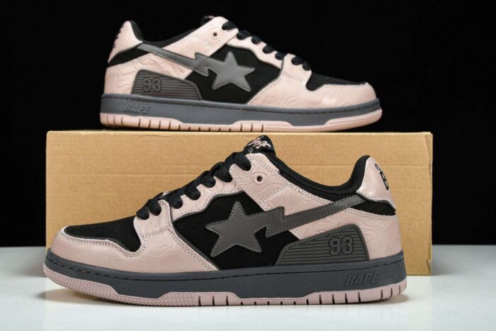 A Bathing Ape Bape SK8 Sta ‘Dirty Pink Black’