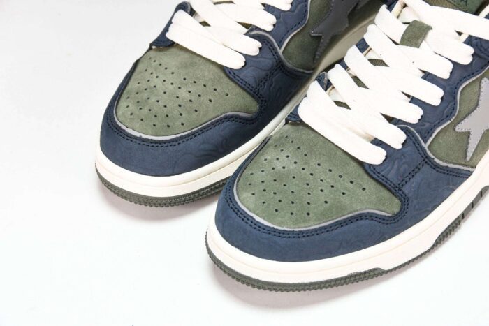 A Bathing Ape Bape SK8 Sta ‘Navy Khaki’