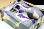 A Bathing Ape Bape Court Sta ‘Mist Grey Royal Purple’