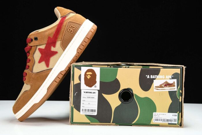 A Bathing Ape Bape SK8 Sta ‘Wheat Red’